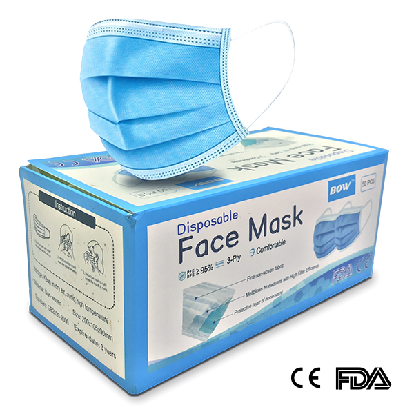 14110094CC - Mascarilla desechable antipolvo, nariz, boca, talla única,  color blanco (paquete de 50)